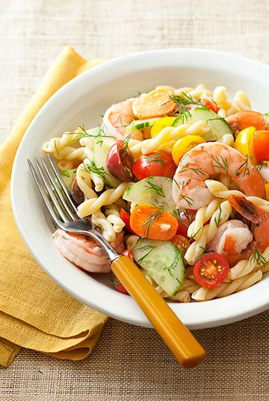 Shrimp, Lemon, and Gemelli Party Pasta Salad