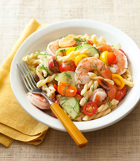 Shrimp, Lemon, and Gemelli Party Pasta Salad