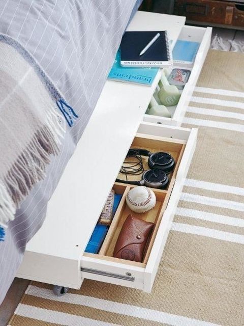 Under Bed Organization Ideas How To, How To Put Drawers Under A Bed