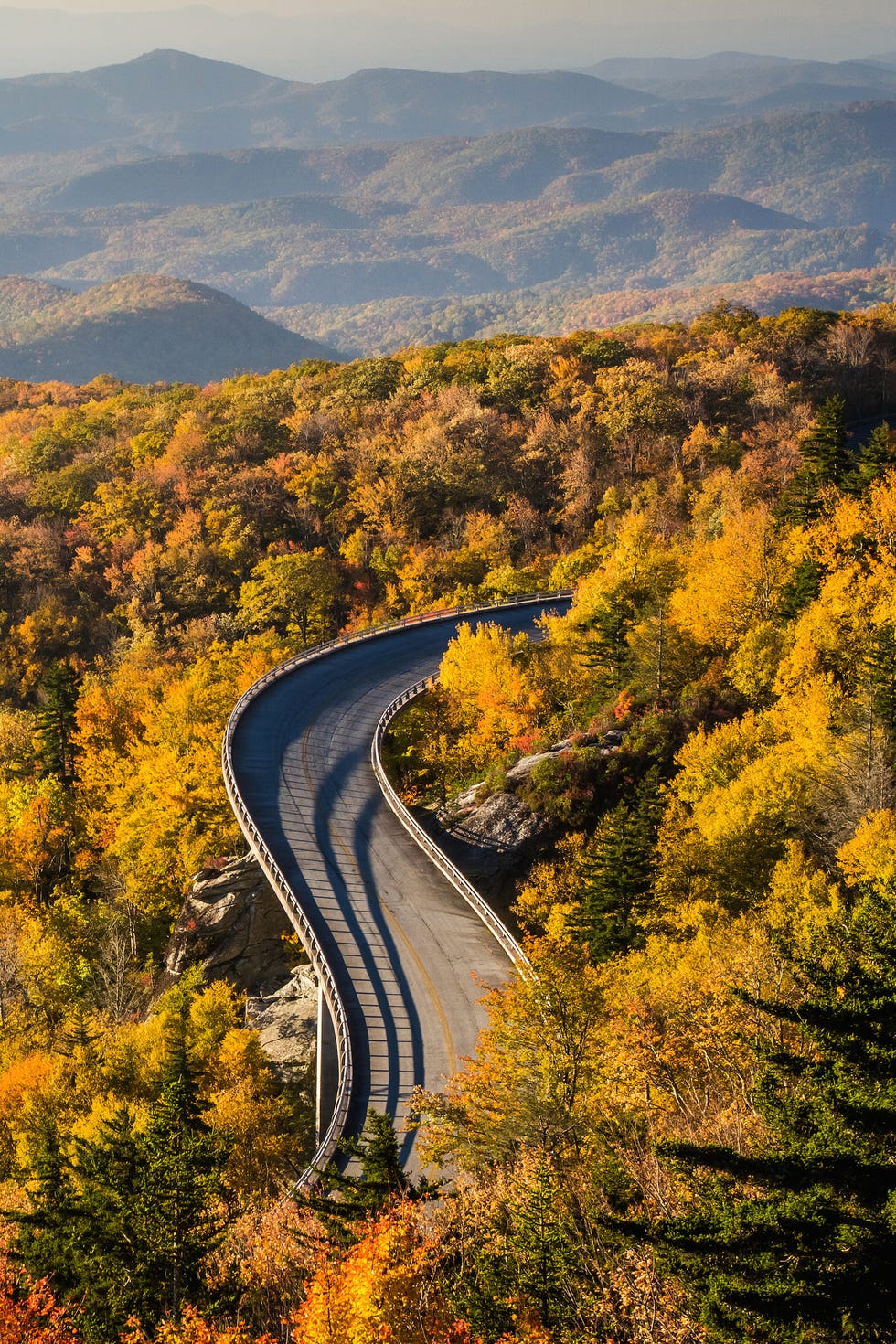 Blue Ridge Parkway Manzaralı Çevre Yolu blue ridge parkway manzaralı yol