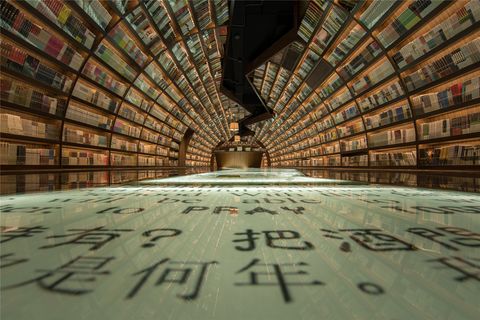 chinese bookstore lettering