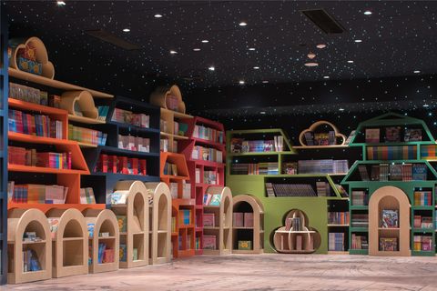 chinese bookstore kids area