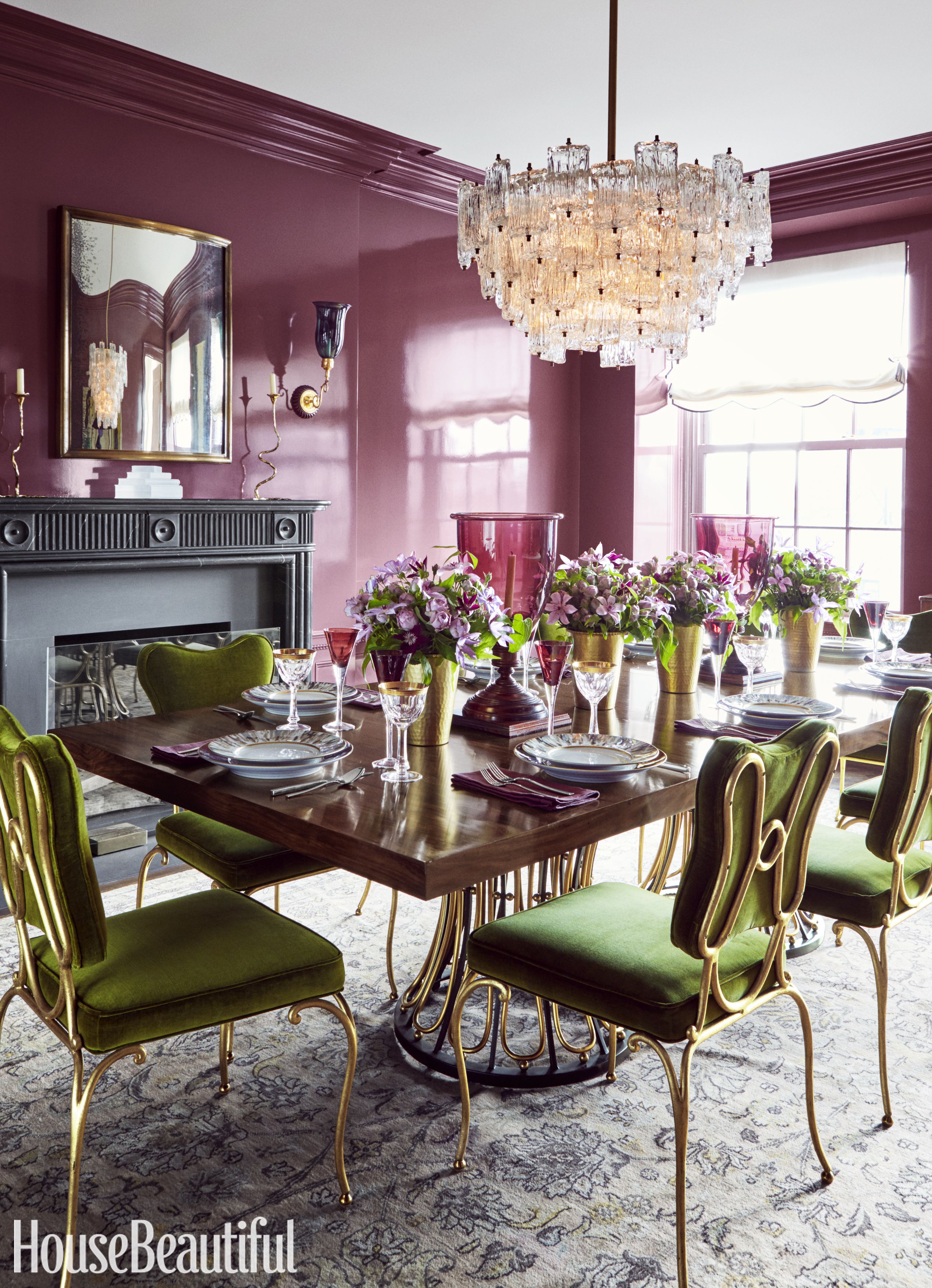 formal dining room color schemes