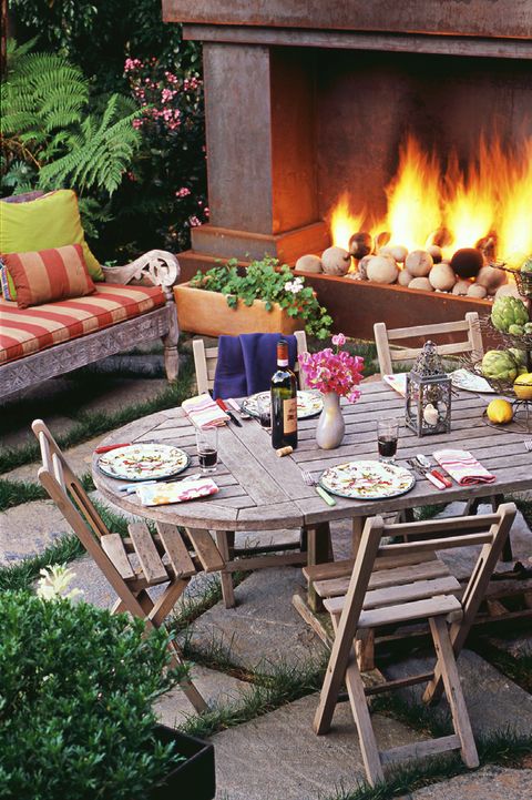 25 Outdoor Fireplace Ideas, Patio Fire Place