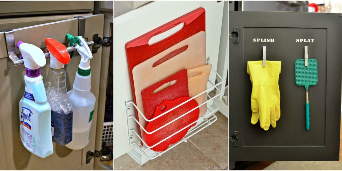 Cabinet Door Storage Ideas - Organization Tricks for Cabinets