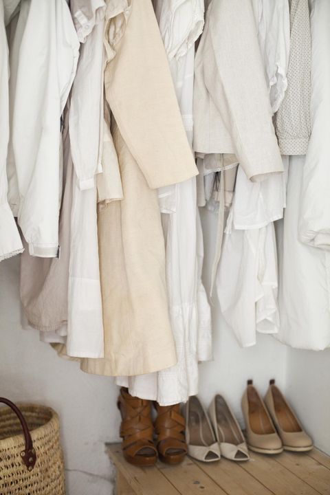 White, Clothing, Footwear, Outerwear, Shoe, Room, Textile, Beige, Coat, Fashion design, 