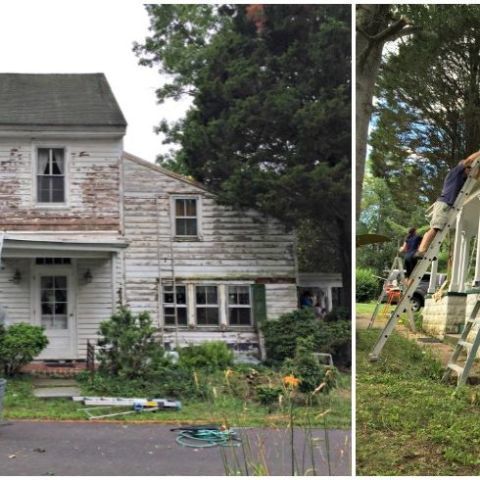 couple renovates neighbor's deteriorating house