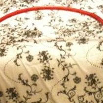 Brown, Textile, Pattern, Linens, Floral design, Beige, Creative arts, Motif, Embroidery, Home accessories, 