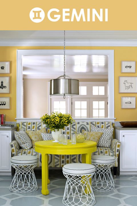 Room, Interior design, Yellow, Floor, Table, Furniture, Wall, Home, Flooring, Interior design, 