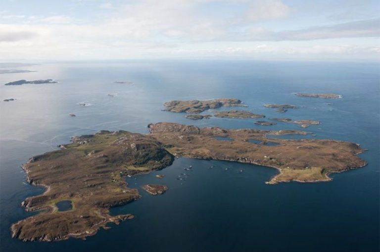 aerial view of  tanera mor