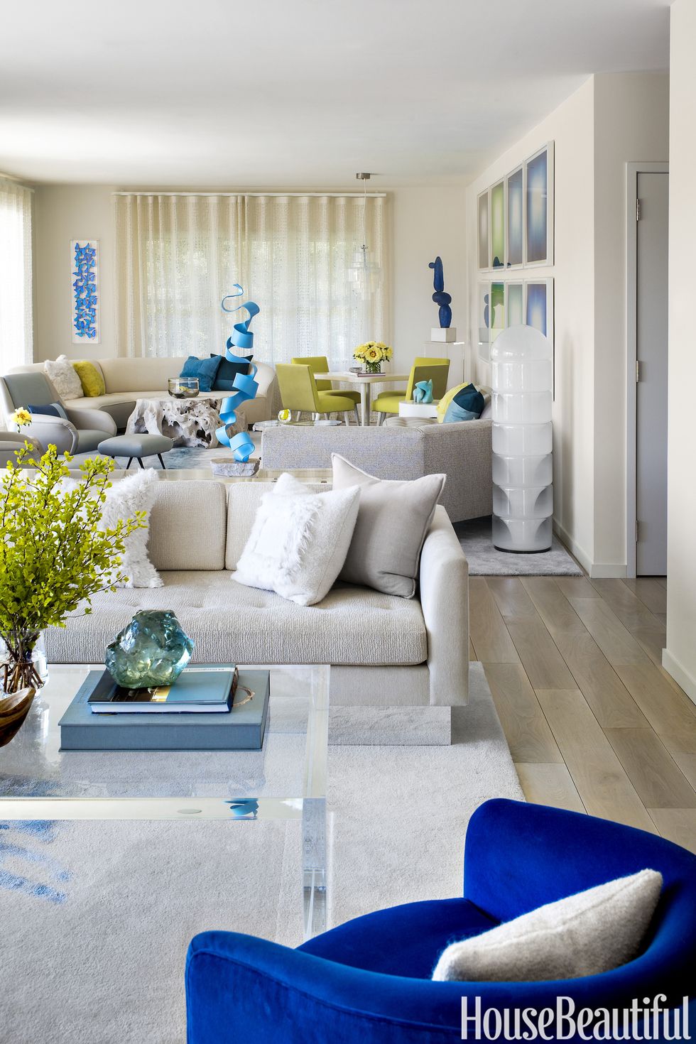 Modern Blue and White Home - Decorator Amy Lau