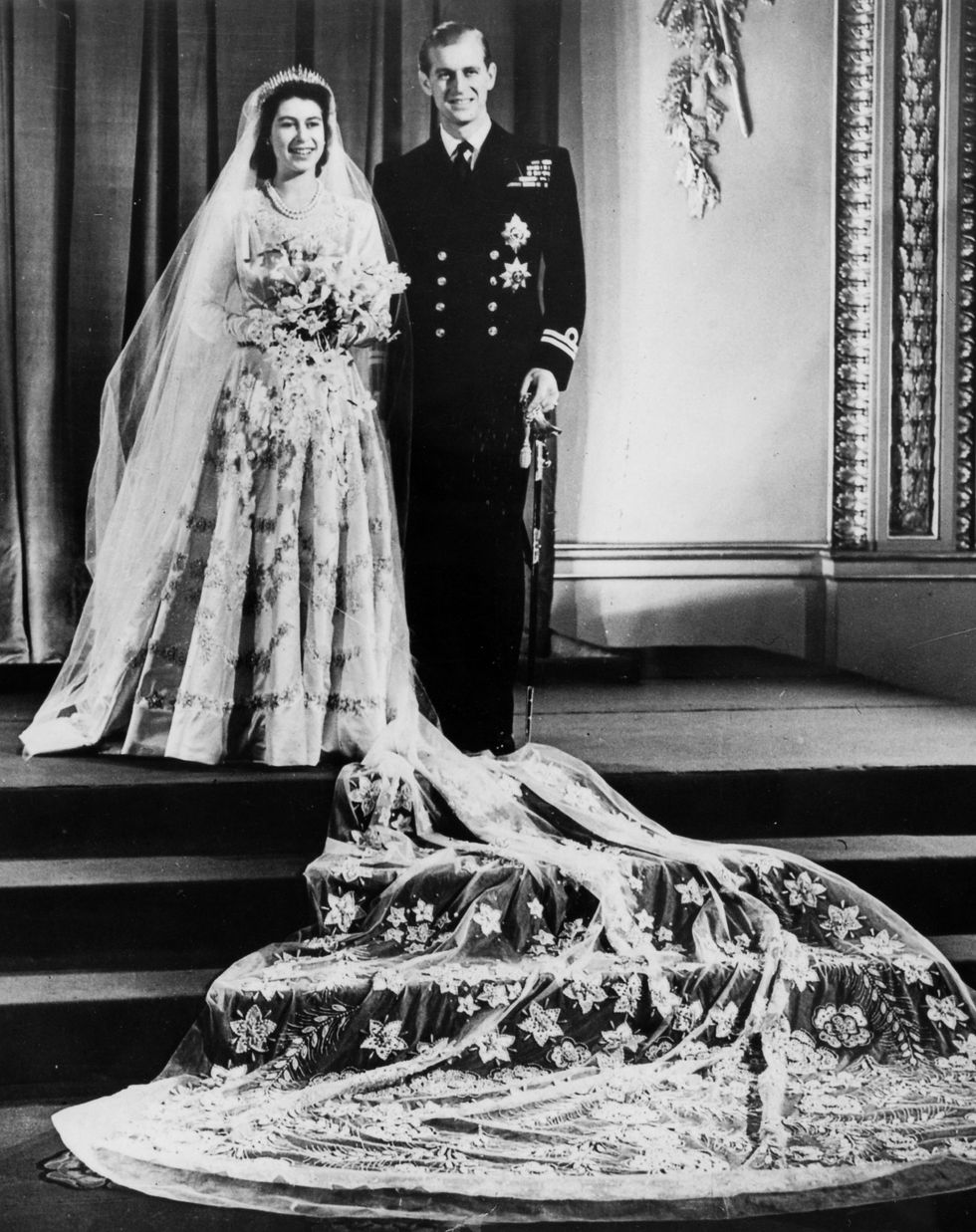 Queen Elizabeth II on her Wedding Day