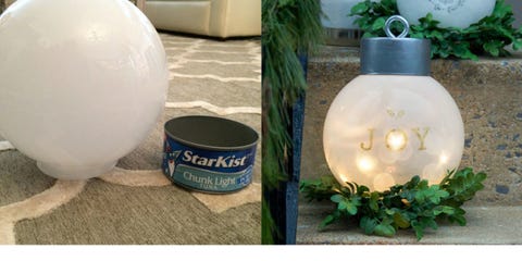 The Fast, Easy Way to Make Oversized Christmas Ornaments