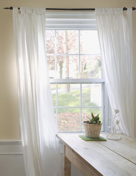 How To Make Windows Look Bigger, Curtains Inside Window Frame