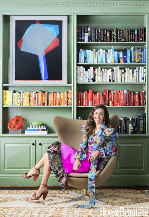 Charlotte Lucas Shares Her Interior Design Tips North Carolina Lucas In A Client S Library Charlotte North Carolina The Egg Chair Is By Arne Jacobsen From Design Within Reach And Millwork Lichen Farrow