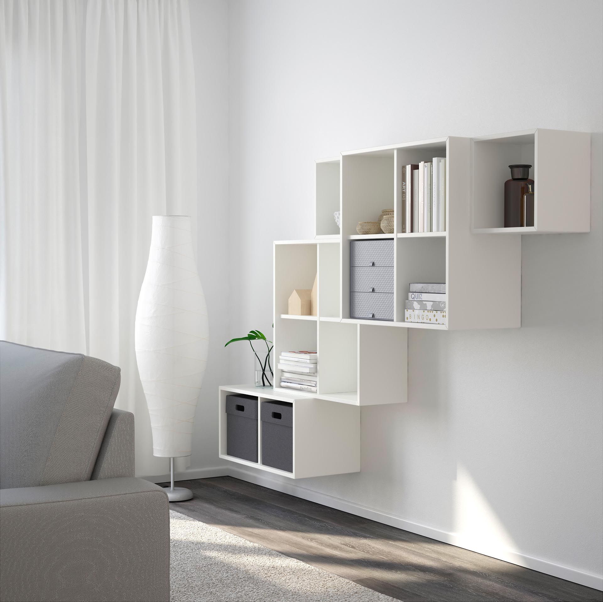 Featured image of post Wall Mounted Bookcase Ikea : Cover a boring or an ugly wall with this perfect ikea billy bookcase hack.