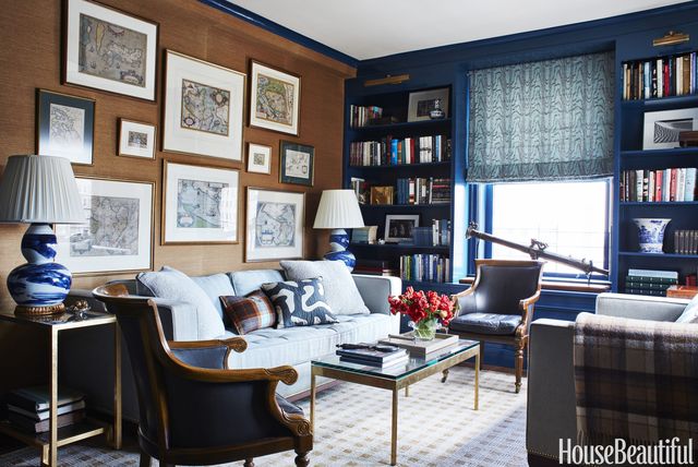 A Manhattan Apartment by Bachman Brown Clem - Navy Blue Decor