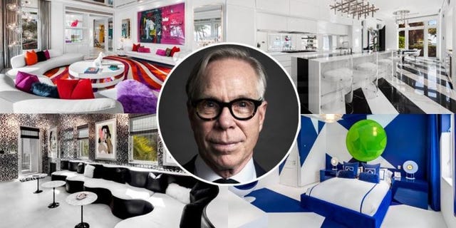 Tommy Hilfiger Florida Mansion - The Hilfigers' Colorful Mansion