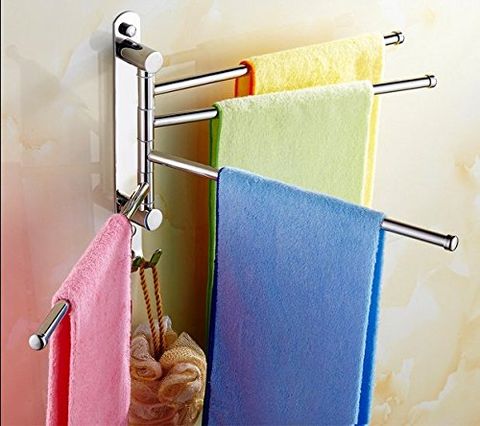 Shelf, Shower bar, Towel, Linens, Bathroom accessory, Room, Household supply, Bathroom, Shower rod, 