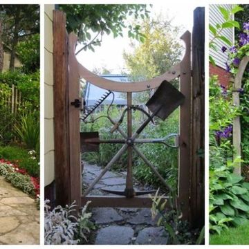 Gate, Arch, Yard, Iron, Garden, Plant, Architecture, Backyard, Landscape, Landscaping, 