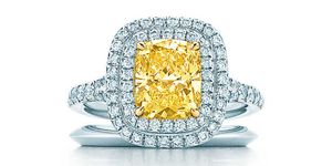 Diamond, Ring, Engagement ring, Yellow, Jewellery, Gemstone, Fashion accessory, Pre-engagement ring, 