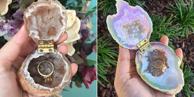 Geode Ring Boxes - Unique Engagement Ring Boxes