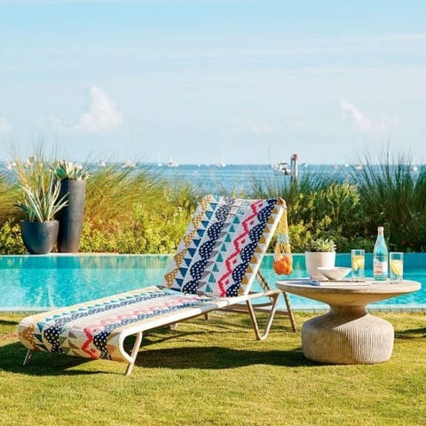 West Elm Summer Collection Colorful Furniture - West Elm Double Chaise Lounge Outdoor West Elm Summer Collection Colorful Furniture - West Elm Double Chaise Lounge Outdoor