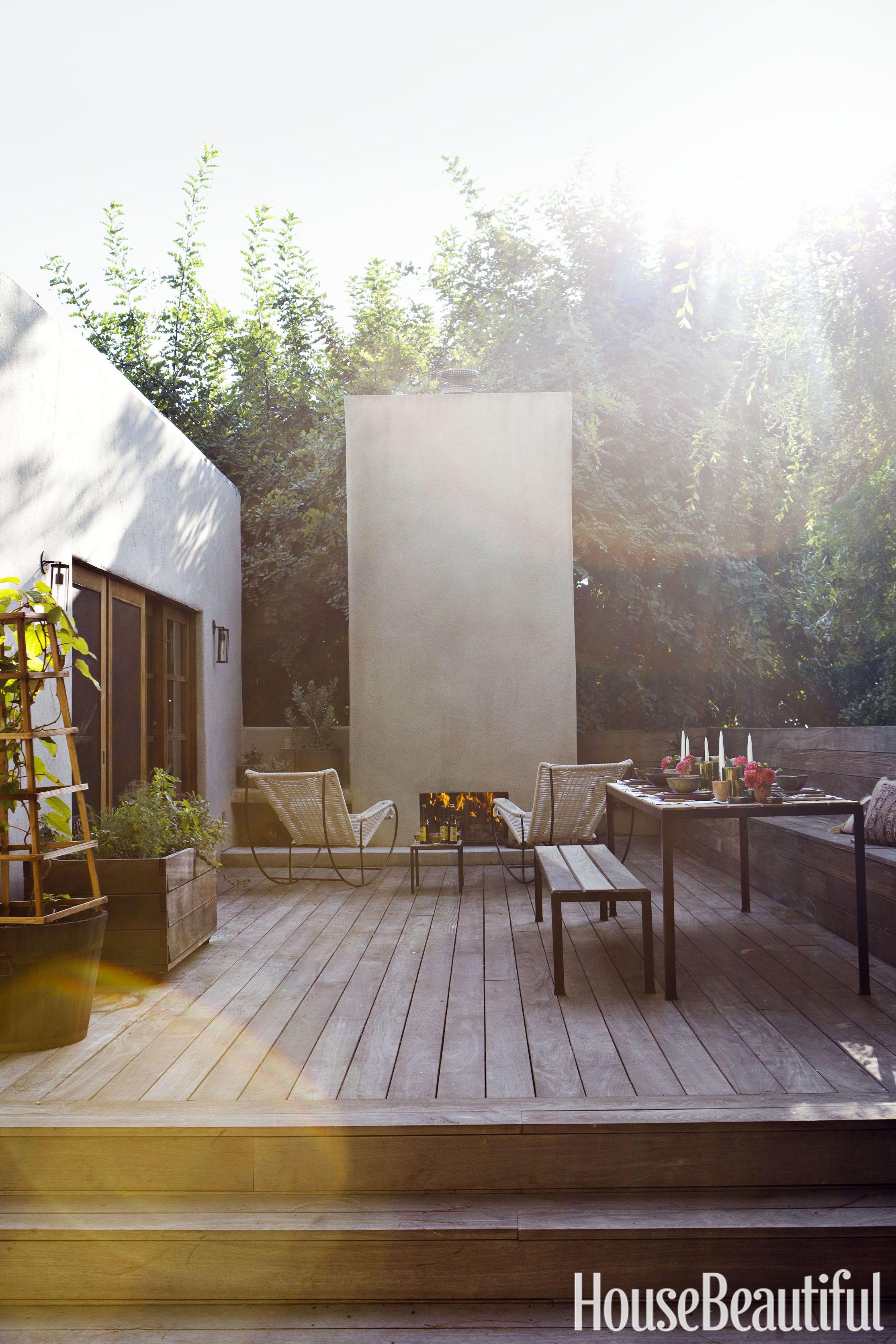 25 Outdoor Fireplace Ideas, Contemporary Outdoor Fireplace Ideas