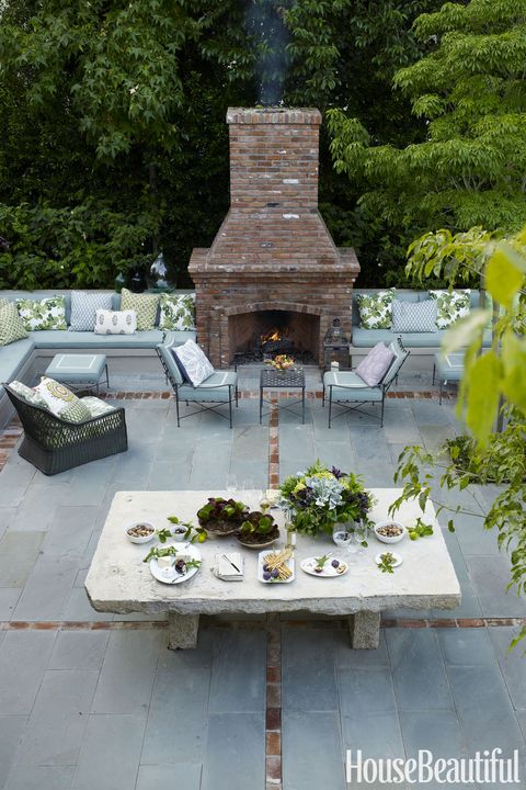 Stone and Brick Outdoor Fireplace: Upgrade Your Backyard with a Cozy ...