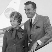 Kirk and Anne Douglas disembark Pan Am jet