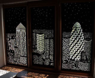 Blackout City Curtains Holewall Shades Holeroll