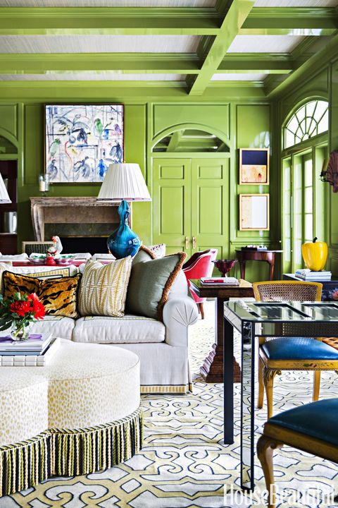 10 best green living rooms - ideas for green living rooms