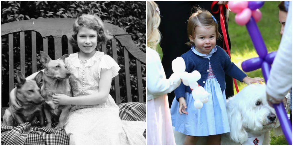 queen elizabeth ii and princess charlotte