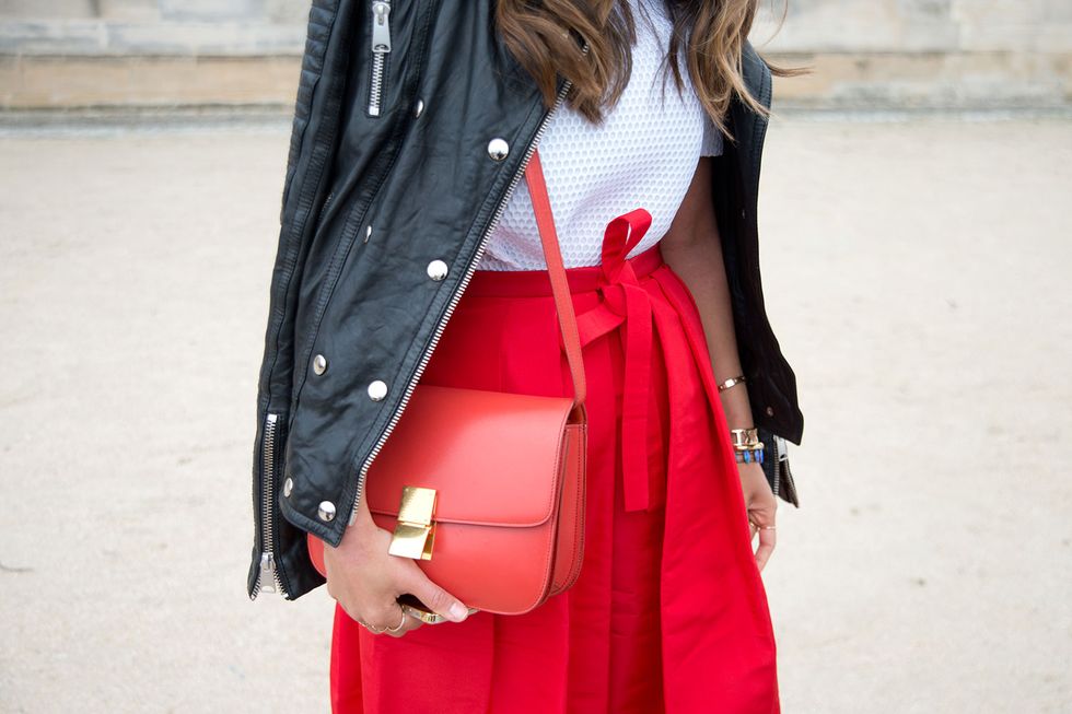 Clothing, Red, Street fashion, White, Black, Outerwear, Coat, Fashion, Trench coat, Pink, 