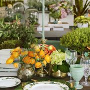 Centrepiece, Green, Flower Arranging, Yellow, Floristry, Flower, Floral design, Orange, Table, Meal, 