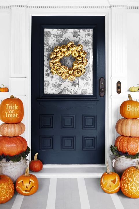 gold pumpkin wreath