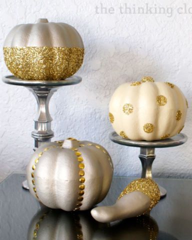 12 Best Glitter Pumpkin Ideas - How to Make Sparkly Pumpkins with Glitter