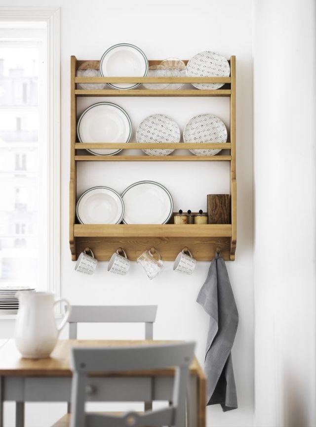 Witham oak plate rack, Rowen & Wren