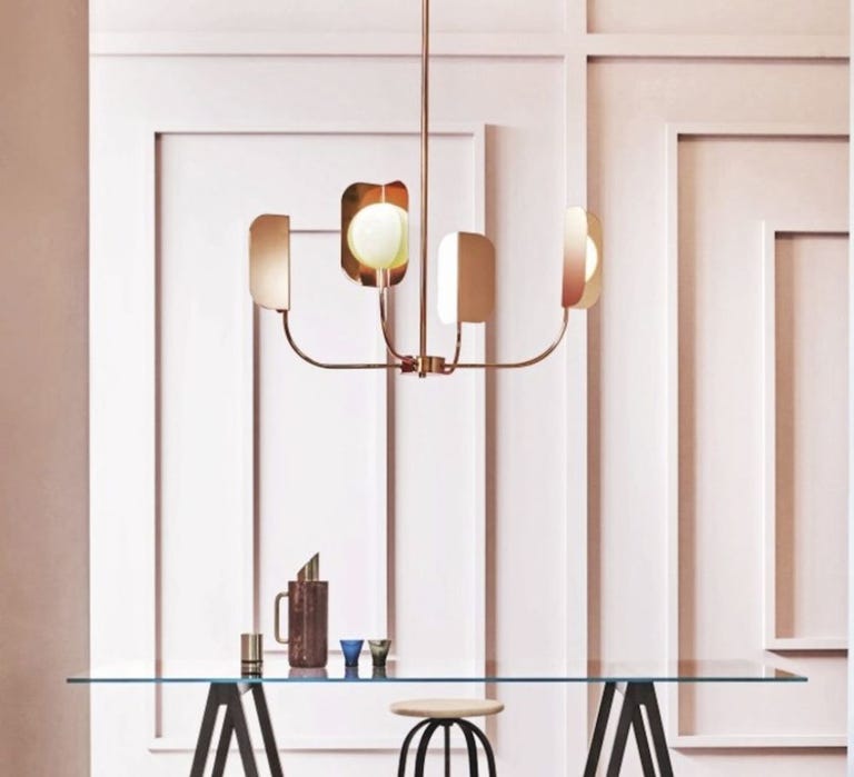Leaf copper pendant lights