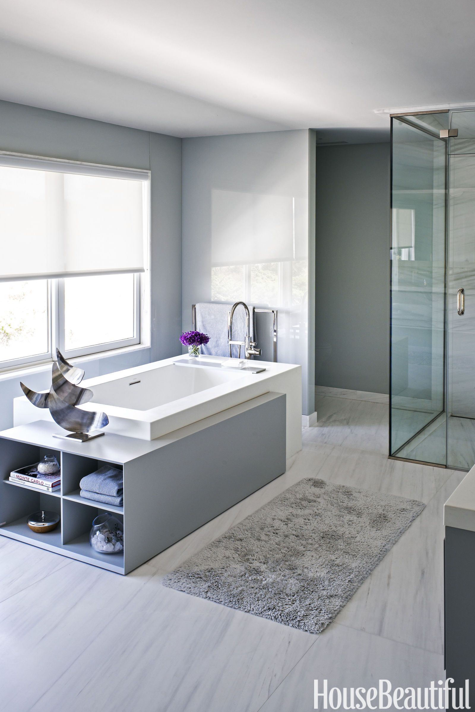 gray modern master bathroom ideas