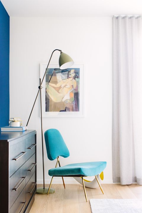Furniture, Room, Blue, Turquoise, Interior design, Product, Floor, Table, Desk, Chair, 
