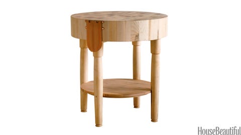 round maple butcher block