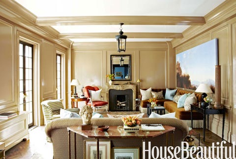 Stylish Classic New York Apartment Traditional Lee Jofa Velvet Banquette
