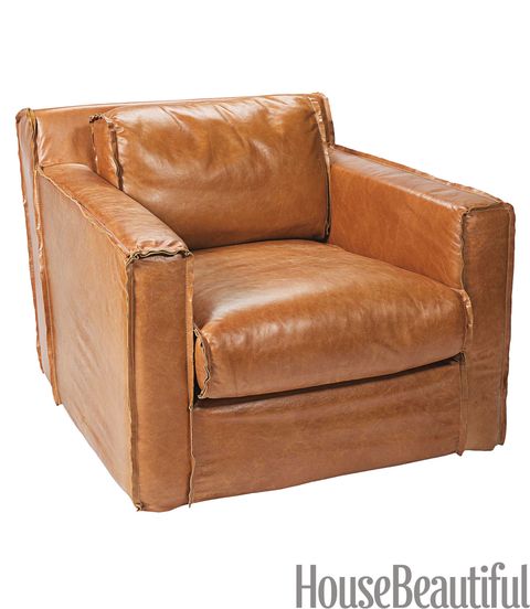 halston leather chair