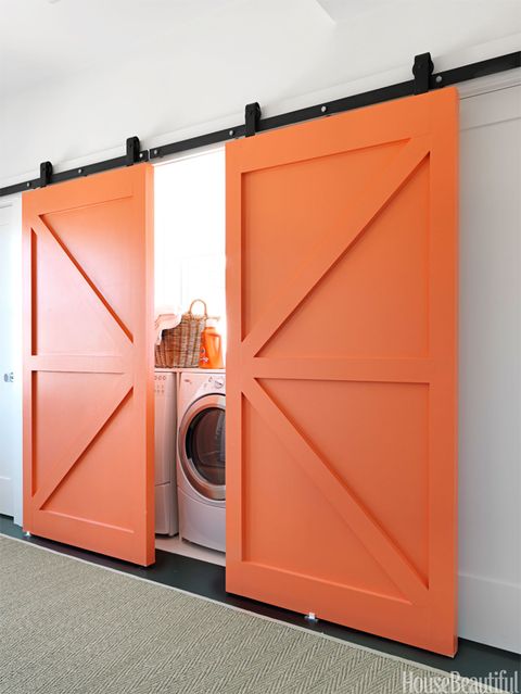 Product, Orange, Washing machine, Peach, Amber, Laundry room, Fixture, Clothes dryer, Major appliance, Door, 