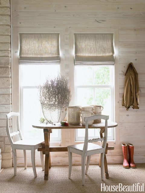 rustic dining area