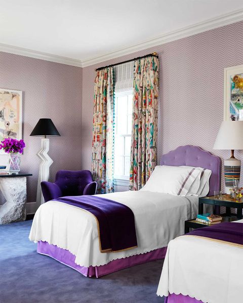 Lavender And Lilac Bedroom Decor Ideas, Purple Headboard Bedroom Ideas