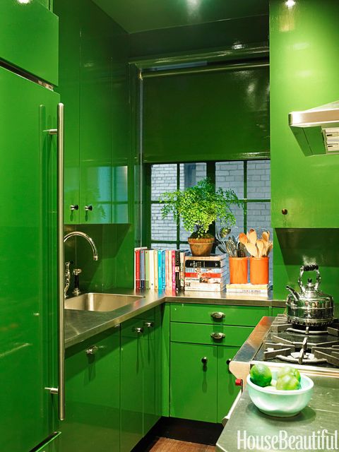 green kitchen