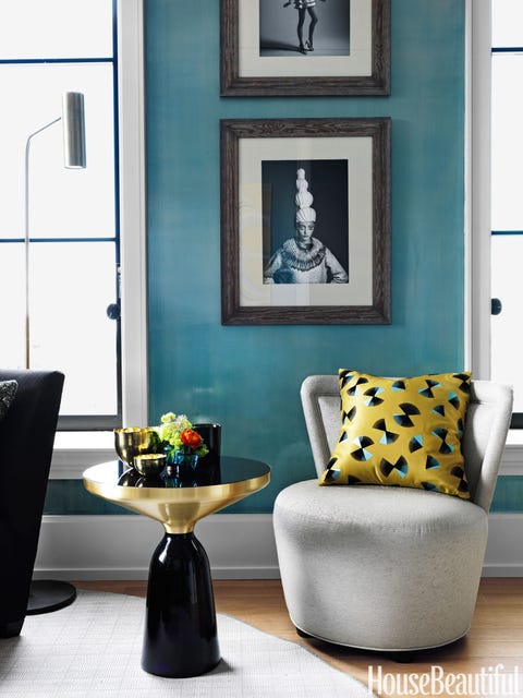 Room, Green, Interior design, Wall, Furniture, Interior design, Living room, Teal, Grey, Picture frame, 
