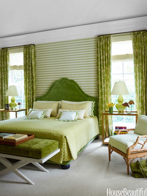 green headboard